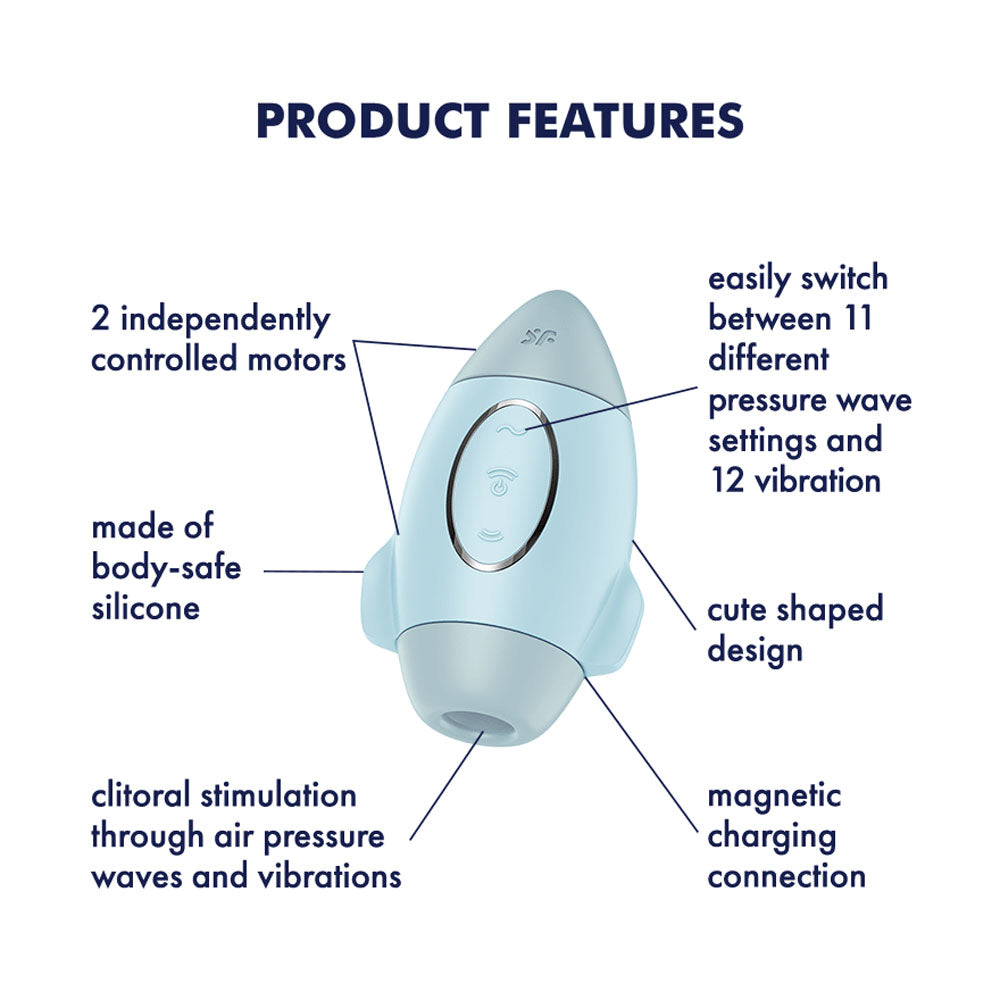Satisfyer Mission Control Rechargeable Clitoral Stimulator > Sex Toys For Ladies > Air Pulsation
