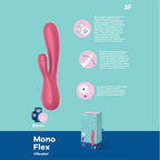 Satisfyer Mono Flex App Controlled USB Rechargeable Flexible Dual Motor Rabbit Vibrator > Vibrators > Ladies > Rabbit