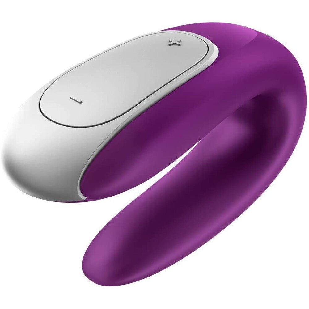 Satisfyer Partner Double Fun App Enabled Rechargeable U-Shaped Couples Vibrator Purple > Sex Toys > Remote Control Toys Main image