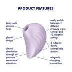 Satisfyer Pearl Diver – Air Pulse Technology Rechargeable Clitoral Vibrator > Sex Toys For Ladies > Air Pulsation