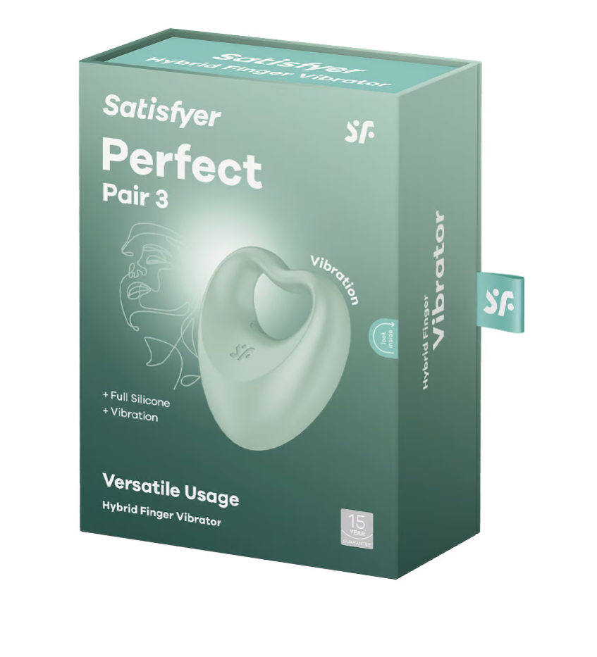 Satisfyer Perfect Pair 3 Hybrid Finger Vibrator Rechargeable Silicone Vibrator > Vibrators > Finger Vibrators