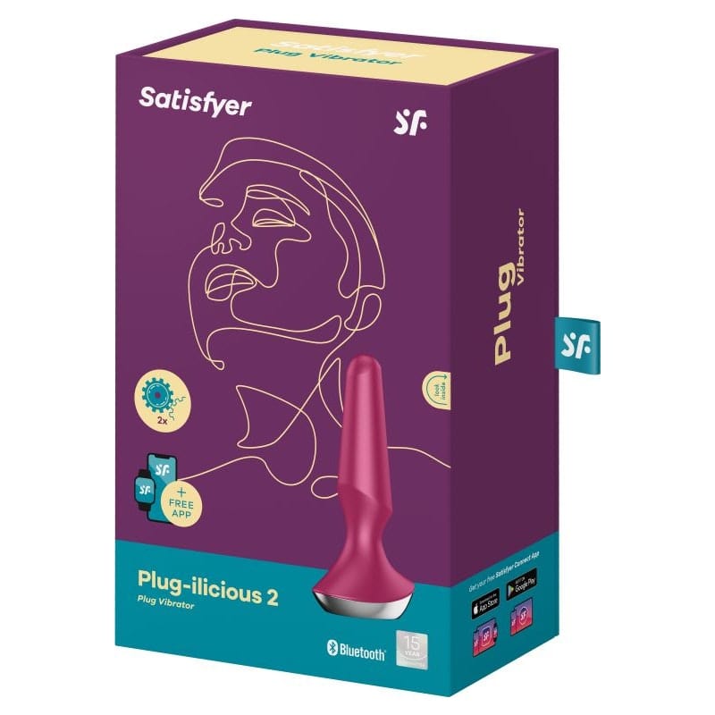 Satisfyer Plug-ilicious 2 Vibrating Plug Berry