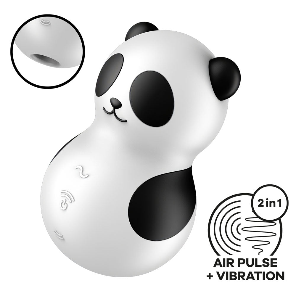 Satisfyer Pocket Panda Air Pulse Rechargeable Compact Vibrator > Sex Toys For Ladies > Air Pulsation