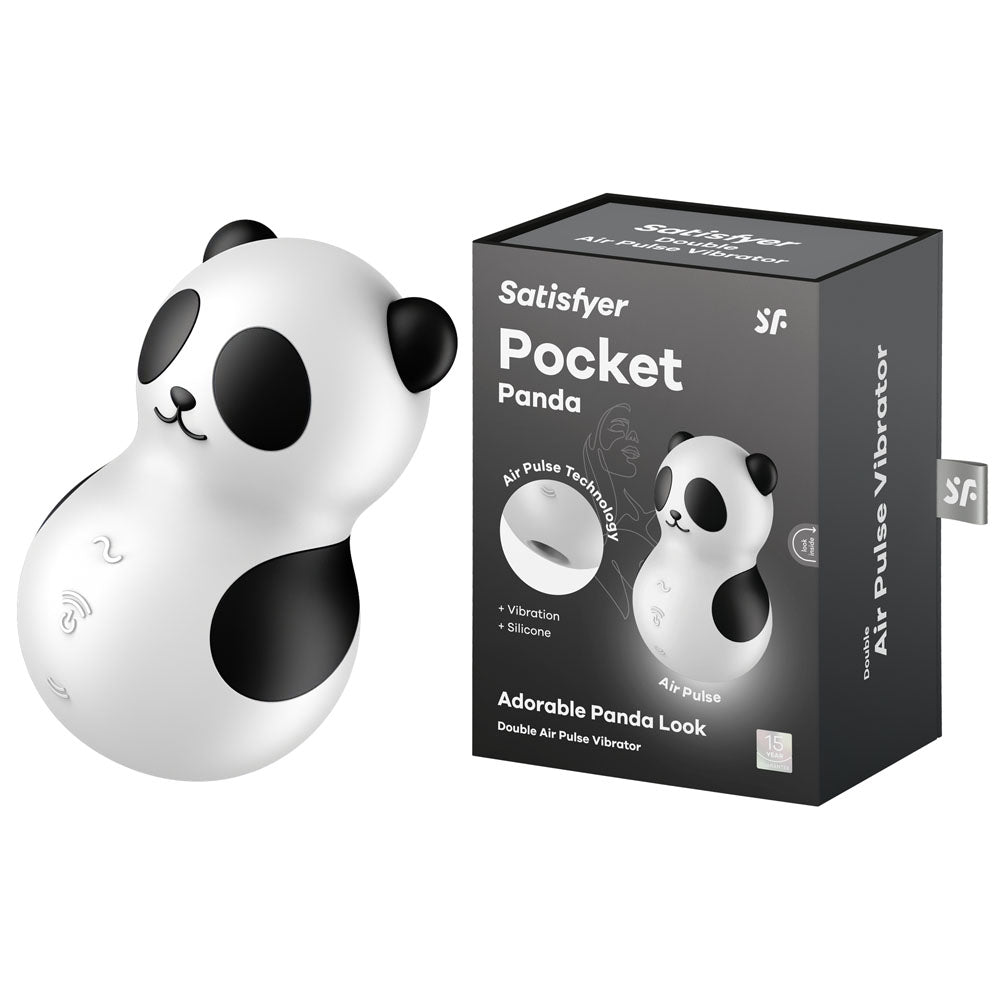 Satisfyer Pocket Panda Air Pulse Rechargeable Compact Vibrator > Sex Toys For Ladies > Air Pulsation