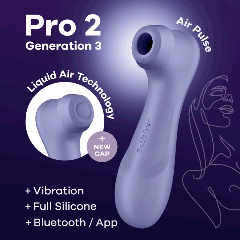Satisfyer Pro 2 Gen 3 – App-Controlled Clitoral Stimulator - Lilac > Sex Toys For Ladies > Air Pulsation