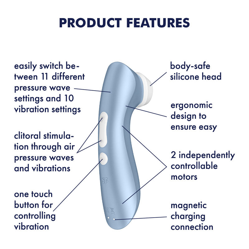 Satisfyer Pro 2 Plus G2 Clitoral Stimulator – Rechargeable Silicone Device > Sex Toys For Ladies > Air Pulsation