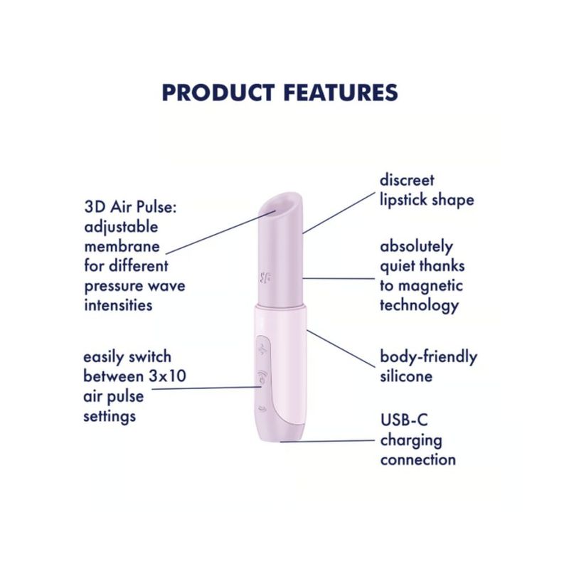 Satisfyer Secret Kiss Mini – Travel-Sized Clitoral Massager Secondary image