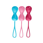 Satisfyer Set of 3 Silicone Orgasm Balls with Moving Inner Balls – Silicone Orgasm Balls > Sex Toys For Ladies > Kegel Exercise
