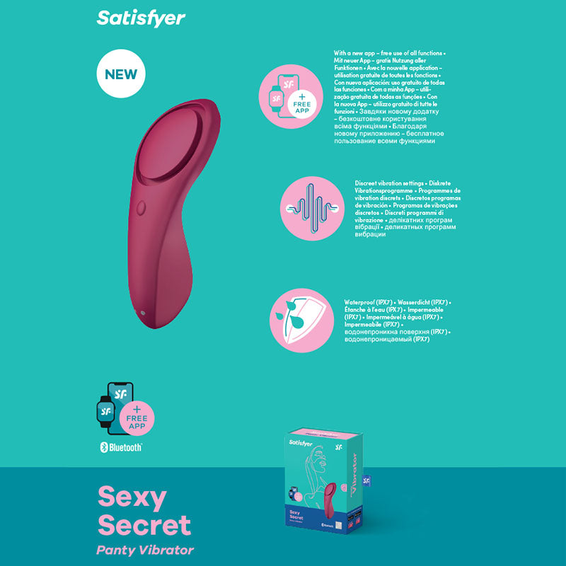Satisfyer Sexy Secret App Controlled Panty Vibrator – Remote-Controlled Vibrator > Sex Toys For Ladies > Panty Vibes