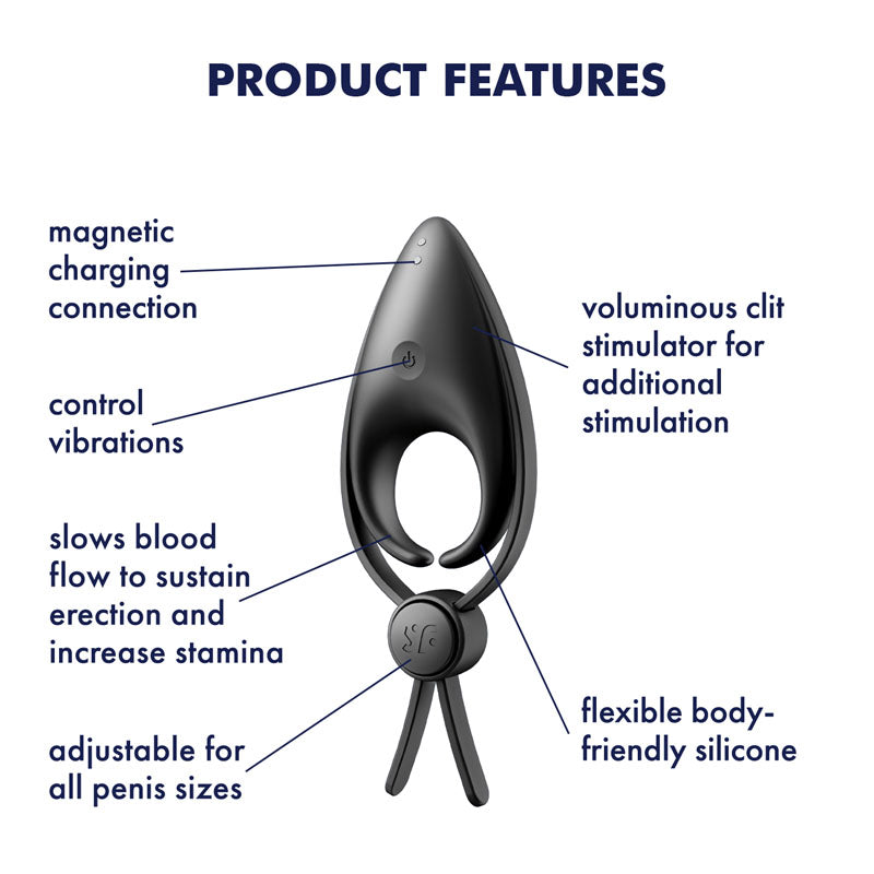 Satisfyer Sniper Vibrating Adjustable Lasso Cock Ring > Cock Ring > Adjustable