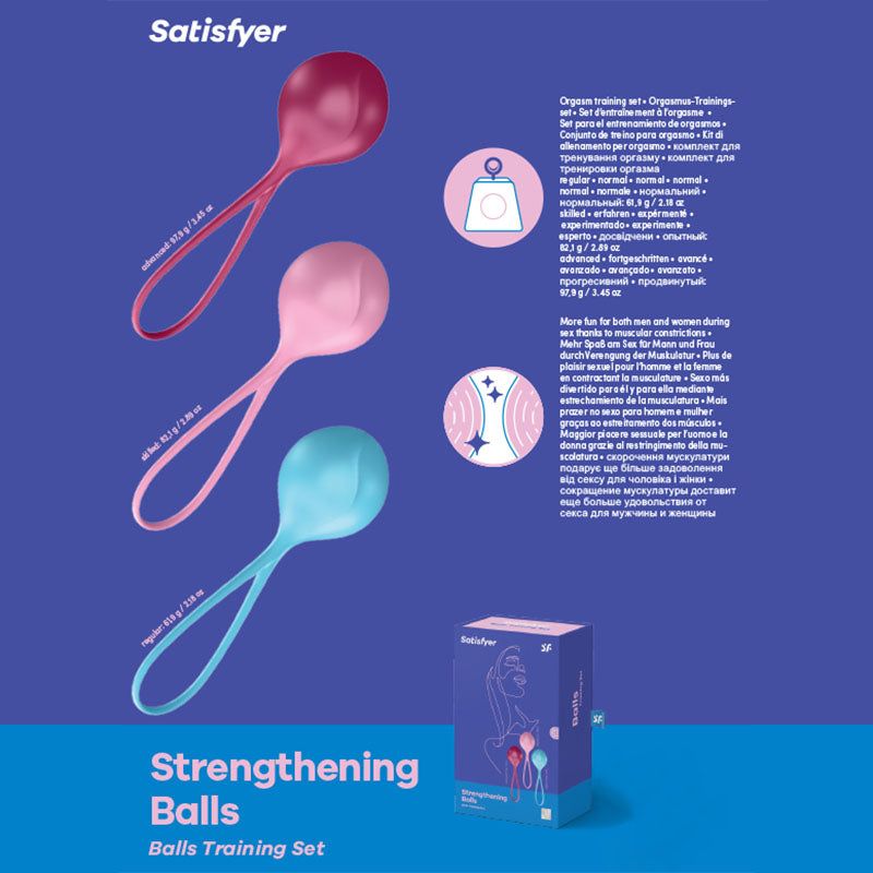 Satisfyer Strengthening Balls Weighted Pelvic Floor Kegel Balls Set of 3 Secondary image