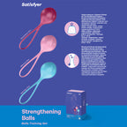 Satisfyer Strengthening Balls Weighted Pelvic Floor Kegel Balls Set of 3 > Sex Toys For Ladies > Kegel Exercise
