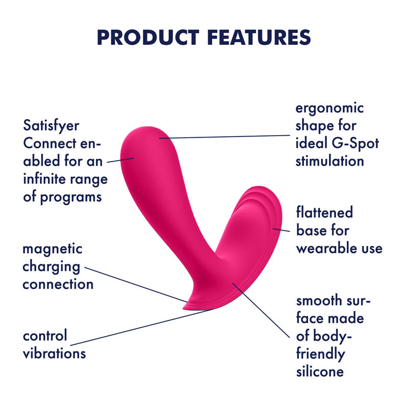 Satisfyer Top Secret Wearable Vibrator – App-Controlled Wearable Vibrator Secondary image
