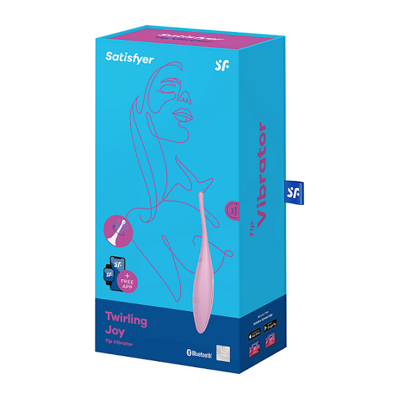 Satisfyer Twirling Joy – Waterproof Rechargeable Silicone Vibrator with App Control Secondary image
