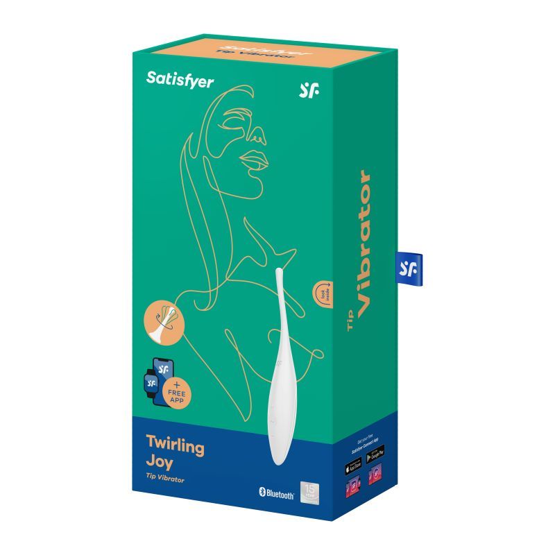 Satisfyer Twirling Joy Tip Stimulator – Rechargeable Silicone Stimulator Secondary image