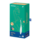 Satisfyer Twirling Joy White – Waterproof Rechargeable Silicone Vibrator with App Control > Vibrators > Ladies > Clitoral Vibrators and Stimulators