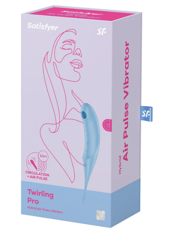 Satisfyer Twirling Pro Hybrid Air Pulse Vibrator – Rechargeable Silicone Vibrator > Sex Toys For Ladies > Air Pulsation