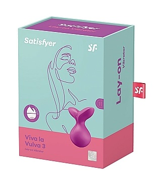 Satisfyer Viva La Vulva 3 Waterproof Silicone Lay-On Vibrator with 12 Vibration Modes > Vibrators > Vibrating Pads Main image
