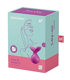 Satisfyer Viva La Vulva 3 Waterproof Silicone Lay-On Vibrator with 12 Vibration Modes > Vibrators > Vibrating Pads