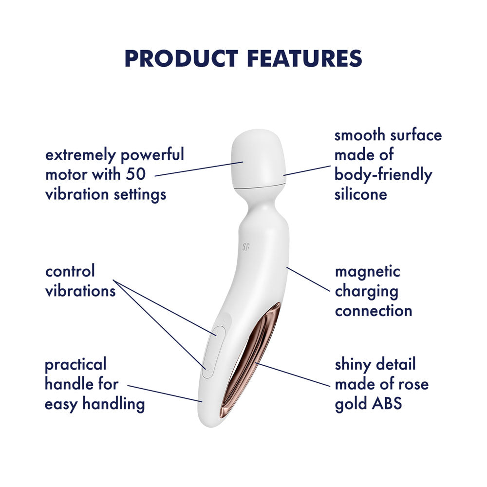 Satisfyer Wand-erland Rose Gold – USB Rechargeable Massage Wand > Sex Toys > Massage Wands