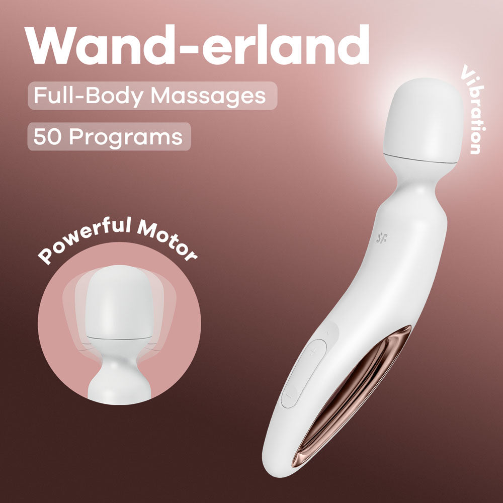 Satisfyer Wand-erland Rose Gold – USB Rechargeable Massage Wand Secondary image