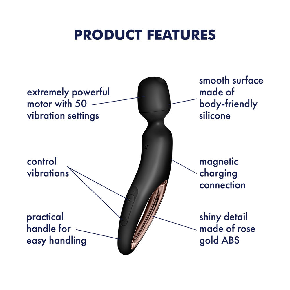 Satisfyer Wanderland Rose Gold USB Rechargeable Massage Wand > Sex Toys > Massage Wands