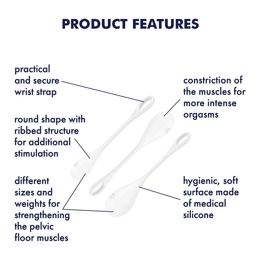 Satisfyer Yoni Power 1 Pelvic Floor Trainer with Ben Wa Balls – Pelvic Floor Exerciser > Sex Toys For Ladies > Kegel Exercise