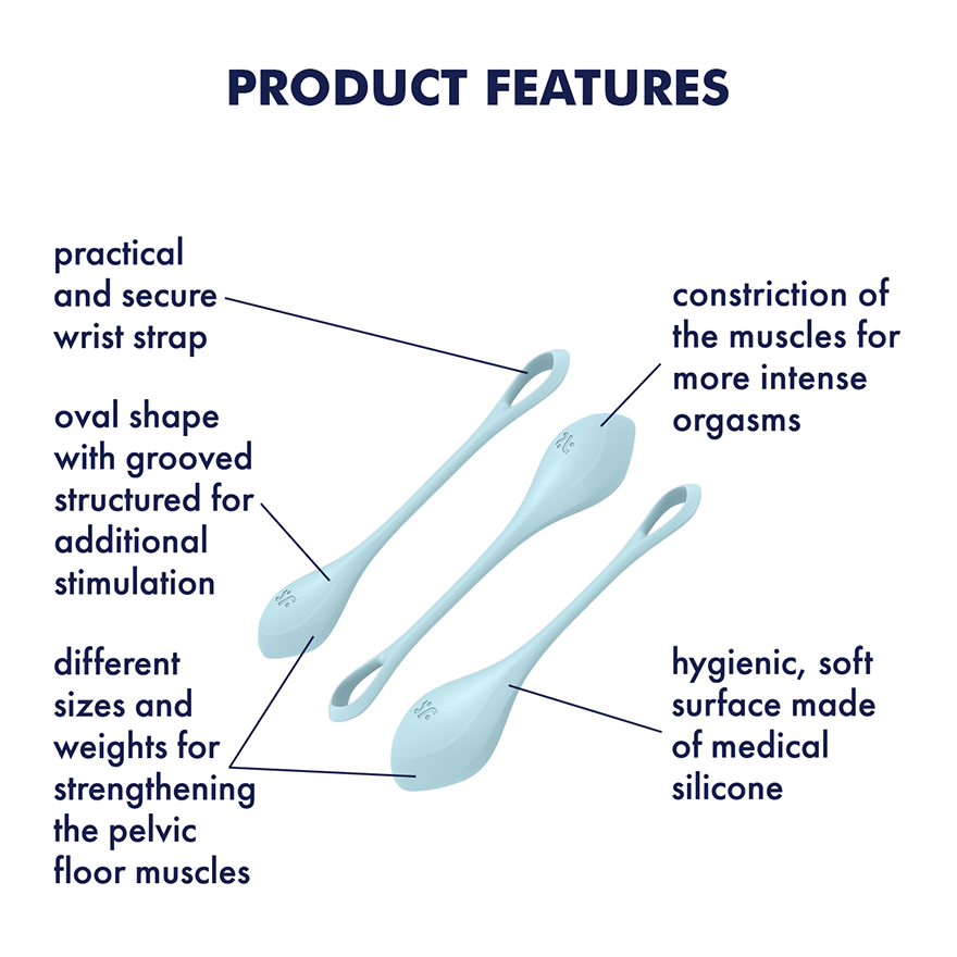 Satisfyer Yoni Power 2 Set – Pelvic Floor Training Ben Wa Balls > Sex Toys For Ladies > Kegel Exercise