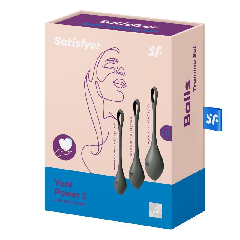 Satisfyer Yoni Power Balls 2 – Silicone Pelvic Floor Training Balls 3 Pc Set Secondary image