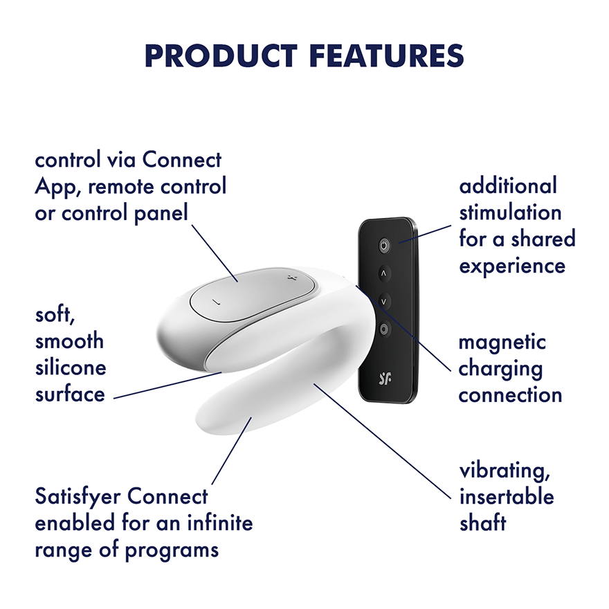 Satisfyer Double Fun – App Enabled U-Shape Couples Vibrator > Sex Toys > Couples Toys