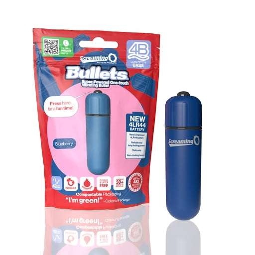 Screaming O Bullets 4B – Low Pitch Bass Vibrator with 4LR44 Batteries and Silky Finish > Vibrators > Mini Vibrators