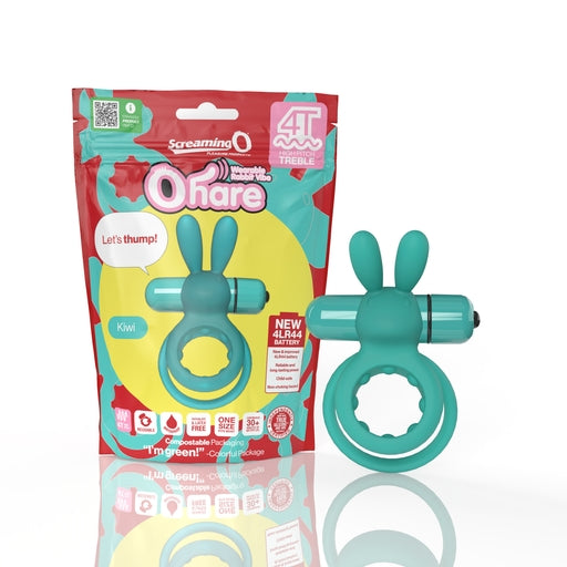 Ohare 4T High Pitch Treble Stretchy Double Ring True Silicone Rabbit Vibrator Secondary image