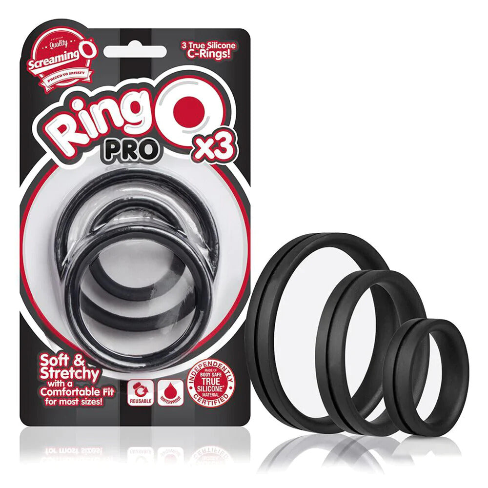 Screaming O Ringo Pro X3 – Silicone Stretchy Trio Pack Cock Rings Secondary image