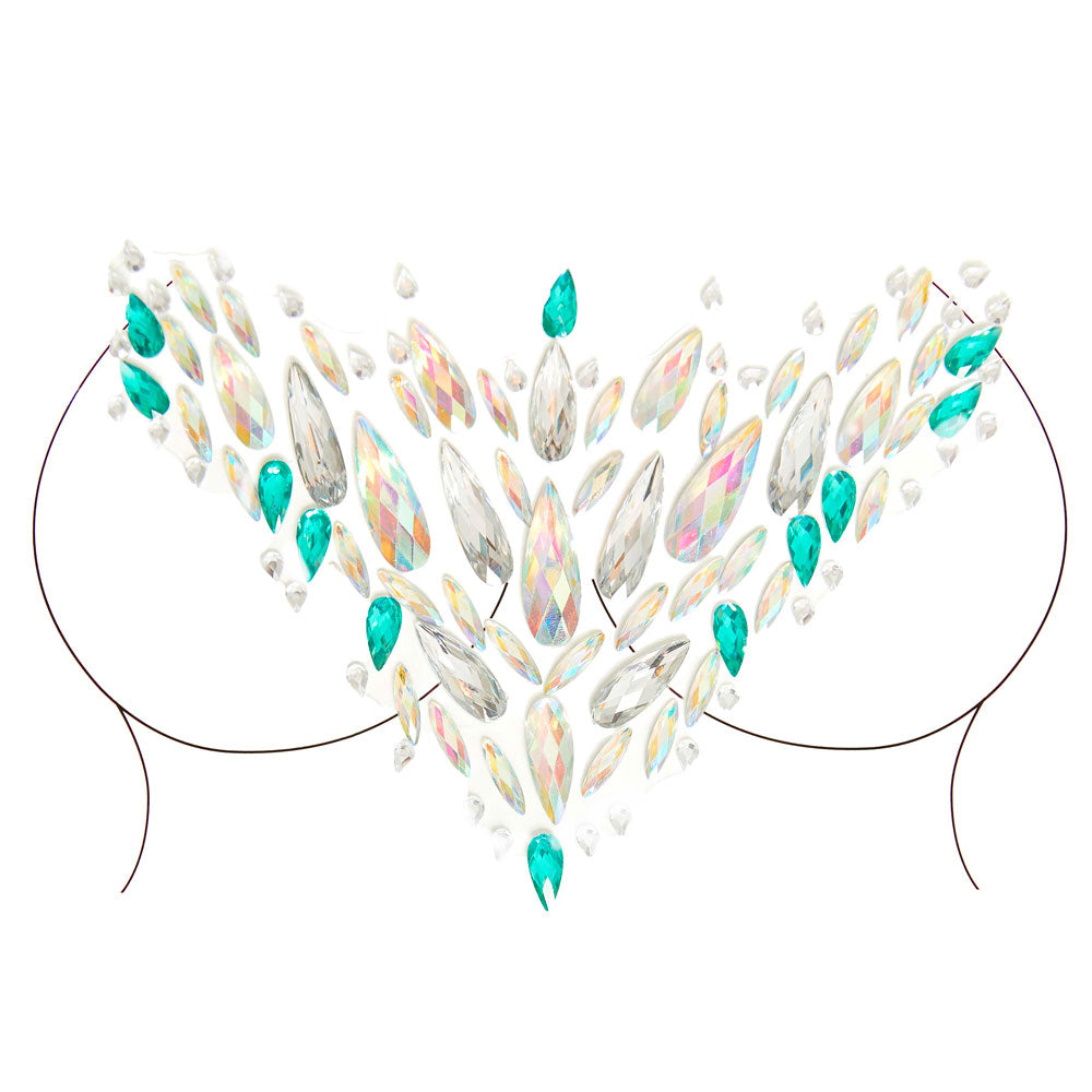 Sena Face Jewel Stickers BODY004 Festival Adhesive Glow Default Title > Clothes > Body Jewellery