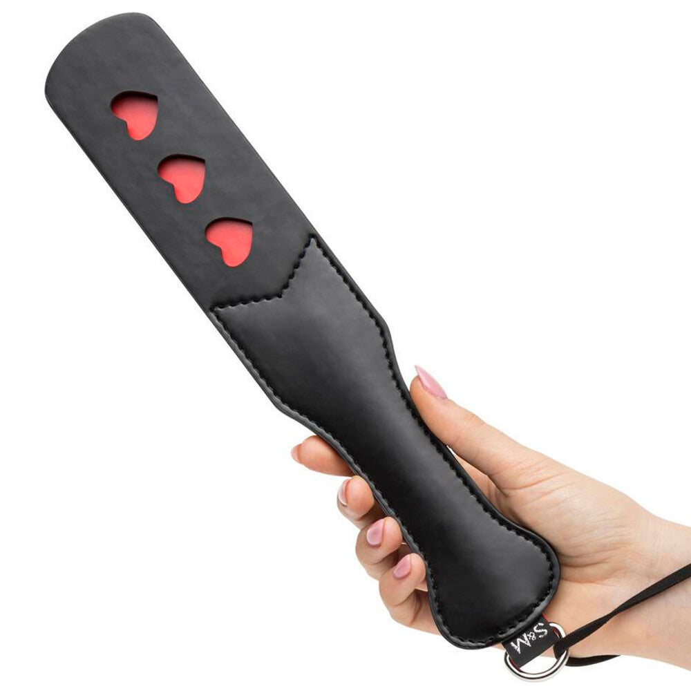 Sex And Mischief Heart Paddle – Split Surface Design Paddle > Bondage Gear > Paddles Main image