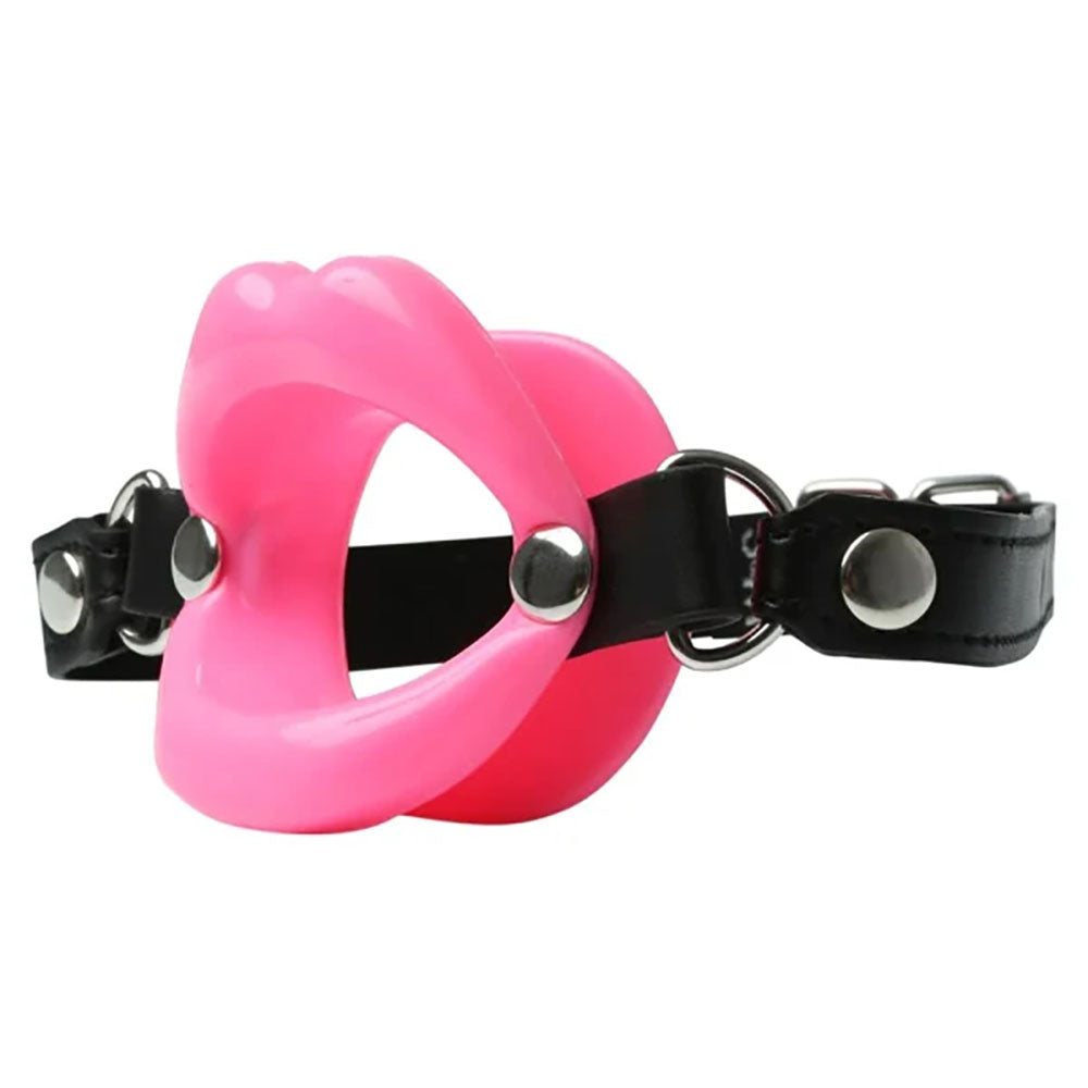 Sex & Mischief Silicone Lips Mouth Gag with 63.5 cm Strap Mouth Gag Secondary image