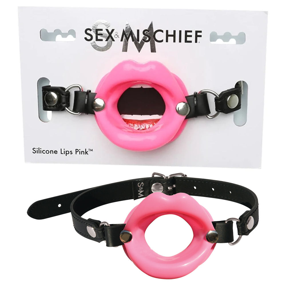 Sex & Mischief Silicone Lips Mouth Gag with 63.5 cm Strap Mouth Gag > Bondage Gear > Gags and Bits Main image