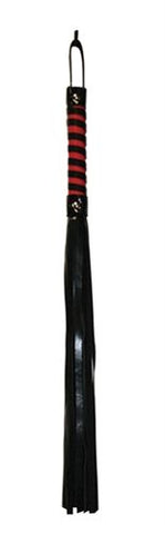 Sex and Mischief Stripe Flogger – 32-Inch Leather Flogger > Bondage Gear > Whips & Floggers