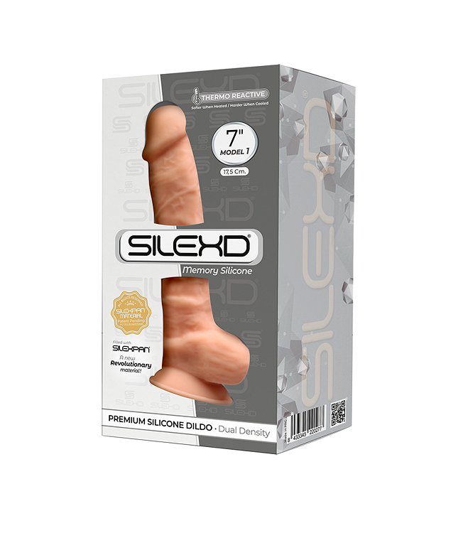 Silexd 7 Inch Model 1 Flesh Dual Density Premium Silicone Dildo with Suction Cup and Harness Compatibility > Dildos > Realistic Dildos Main image
