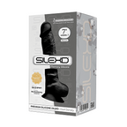 Silexd 7 Inch Model 1 Black - Dildo with Balls > Dildos > Realistic Dildos