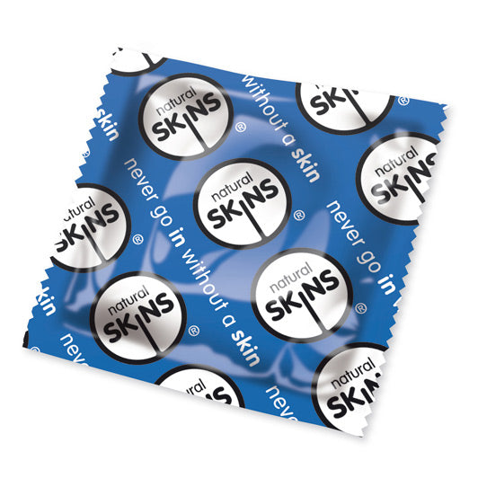 Skins Condoms Natural (Blue) – 50 Pack Premium Quality Latex Default Title > Essentials > Condoms