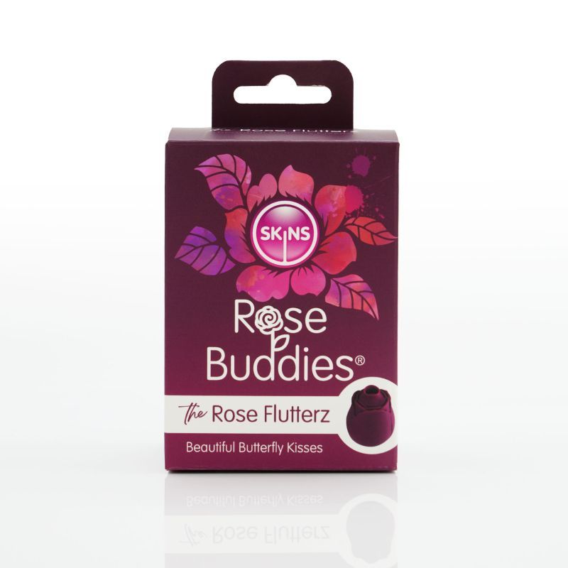 Skins Rose Buddies The Rose Flutters Rechargeable 130g Clitoral Vibrator > Sex Toys For Ladies > Rose Stimulators