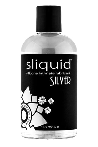 Sliquid Naturals Silver Silicone Personal Lubricant 8.5 oz Silicone Lubricant