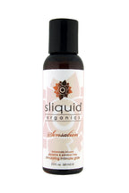Sliquid Organics Sensation Natural Aloe-Based Stimulating Lubricant > Lube > Water Based