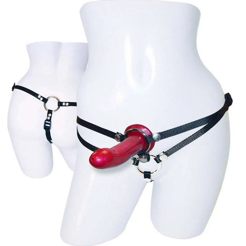 SportSheets Menage A Trois Double Presentation Harness With Dild Default Title > Realistic Dildos and Vibes > Strap on Dildo