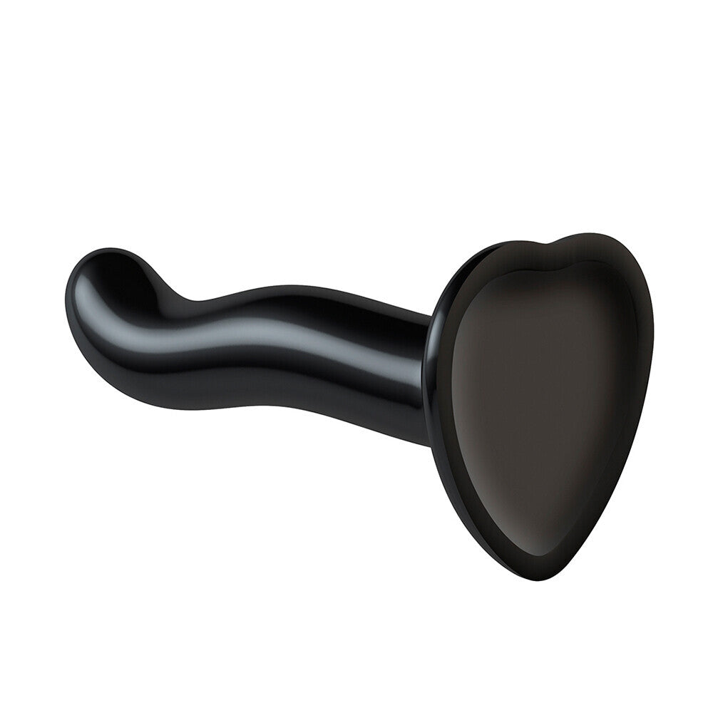 Strap On Prostate And G Spot Curved Dildo Small Black > Realistic Dildos and Vibes > Strap on Dildo