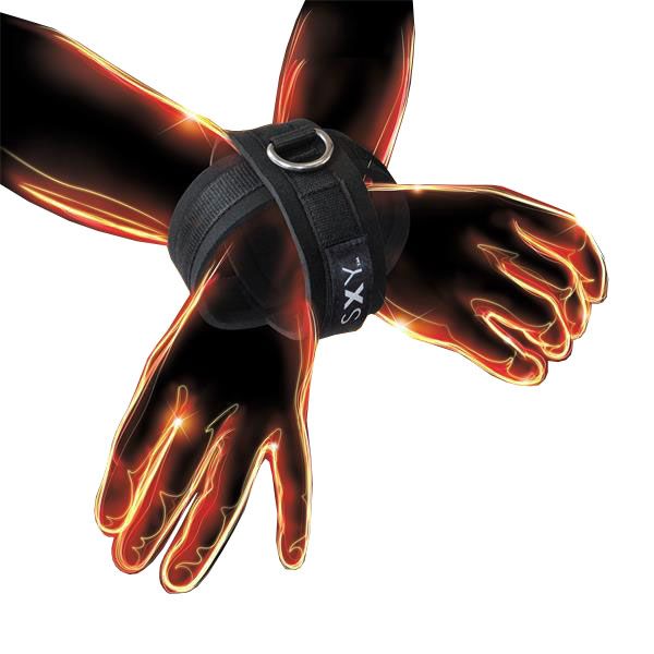 Sxy Cuffs Deluxe Neoprene Cross Wrist Restraints Pair - Soft Secure Restraints > Bondage Gear > Restraints Main image