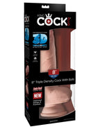 Pipedream King Cock Plus 8 Inch Triple Density Fat Cock with Balls Dildo > Dildos > Realistic Dildos