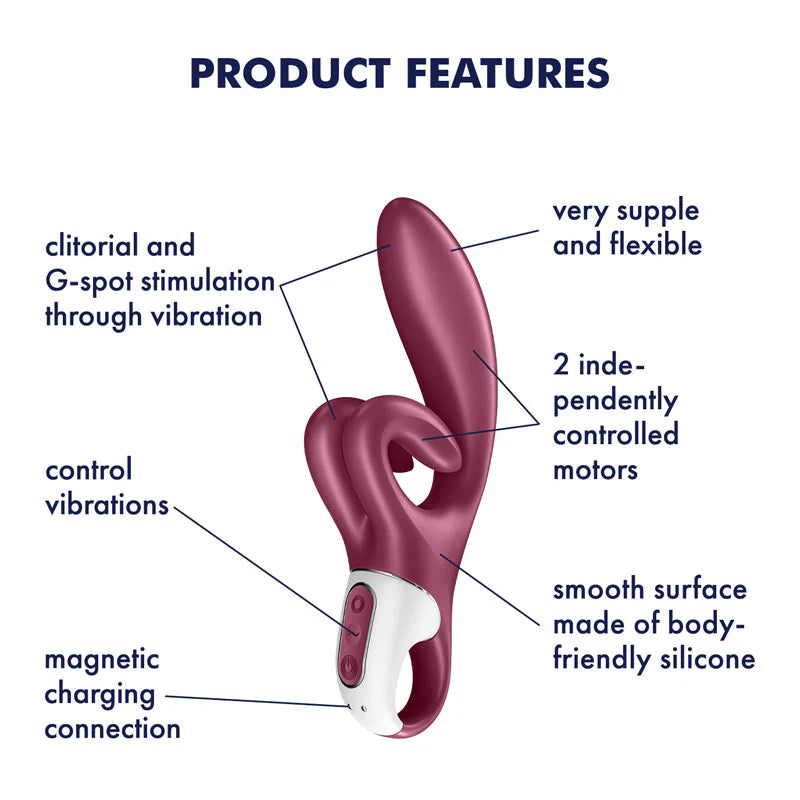 Satisfyer Touch Me Rabbit Vibrator – Dual Motor, Waterproof Design Secondary image