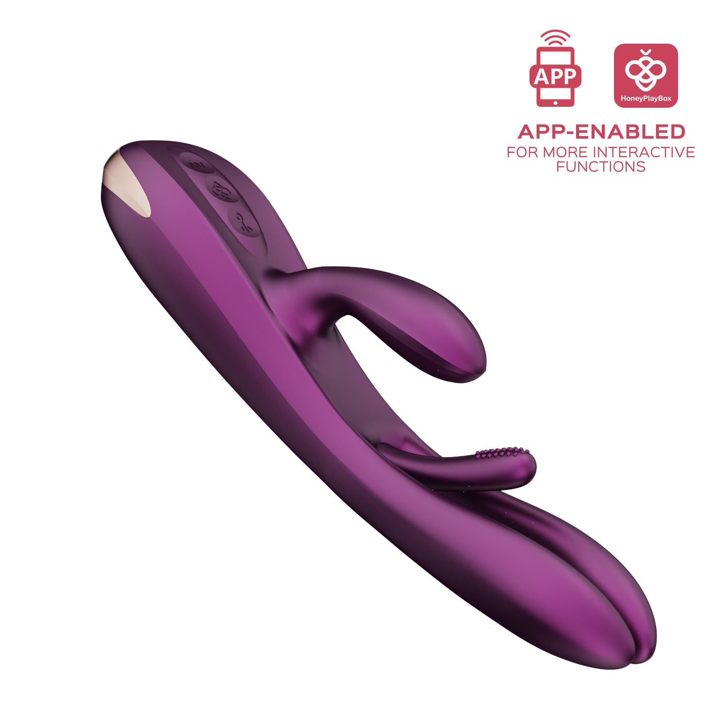 Terri 9.45 Inch App-Controlled Rabbit Vibrator Silicone Tapping > Vibrators > Ladies > Rabbit